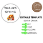 Thanksgiving Cupcake Topper