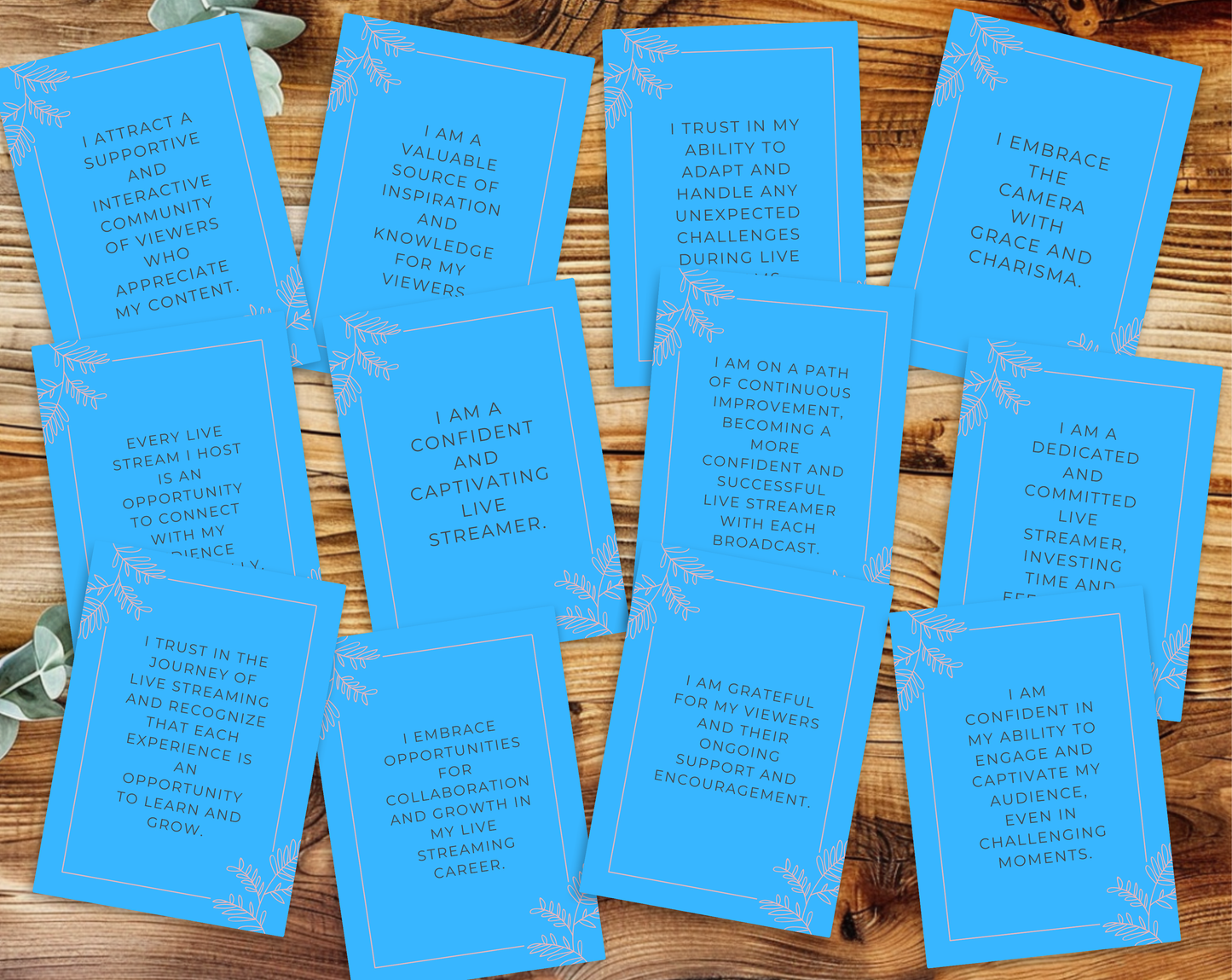 30 Streamer Affirmation Cards