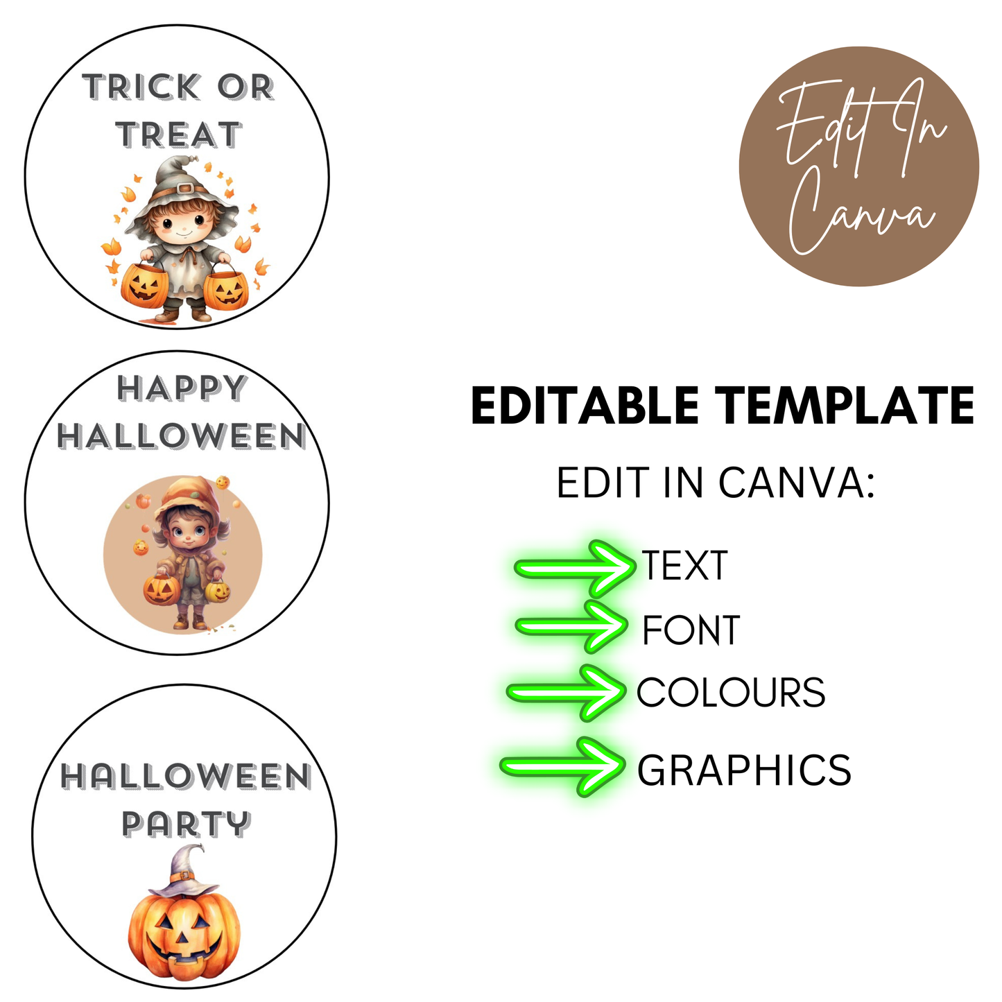 Halloween Cupcake Toppers