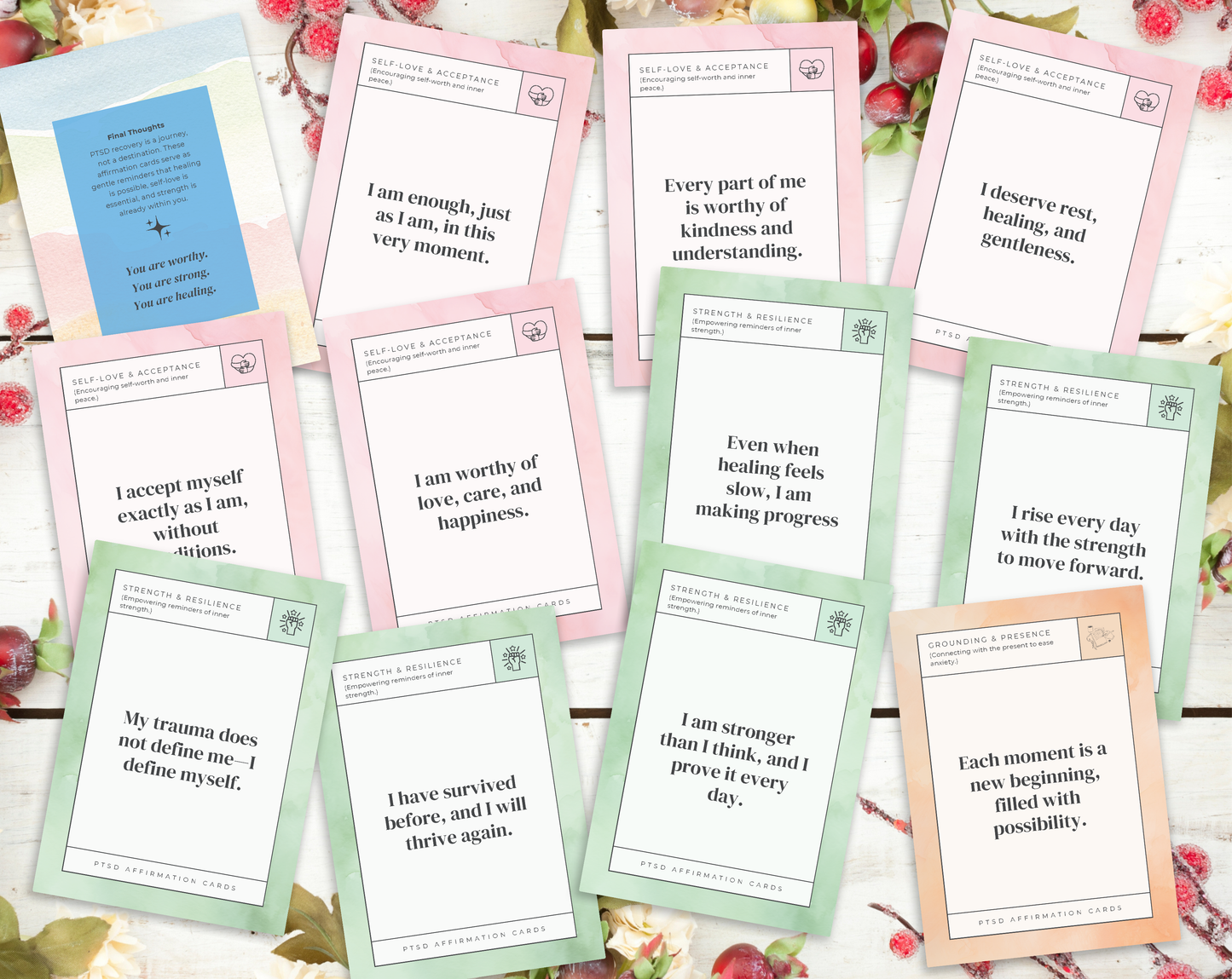 30 PTSD Affirmation Cards