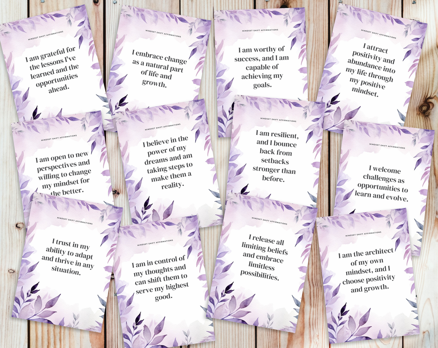 Mindset Shift Affirmation Cards