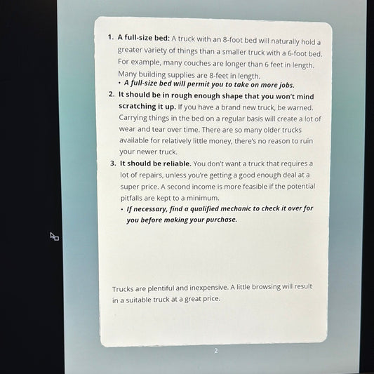 Income Boost Blueprint Make A Second Income With A Pickup Truck