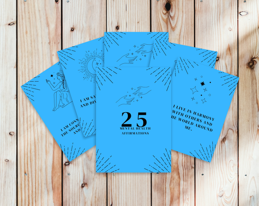 25 Mental Health Affirmation Cards