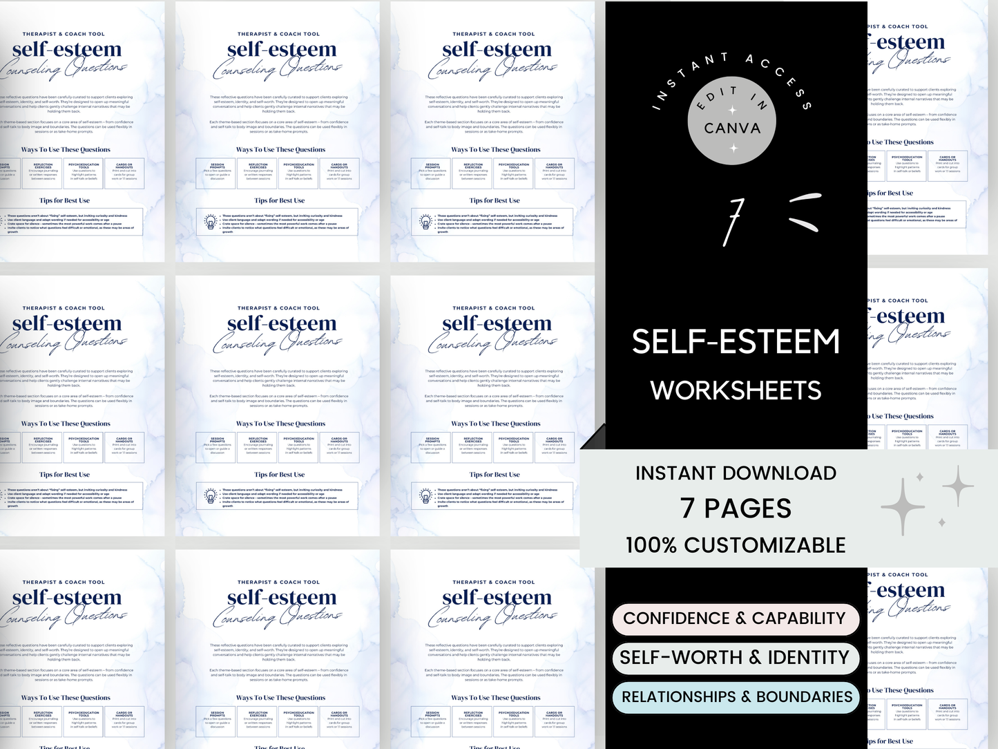Self-Esteem Counselling  Questions