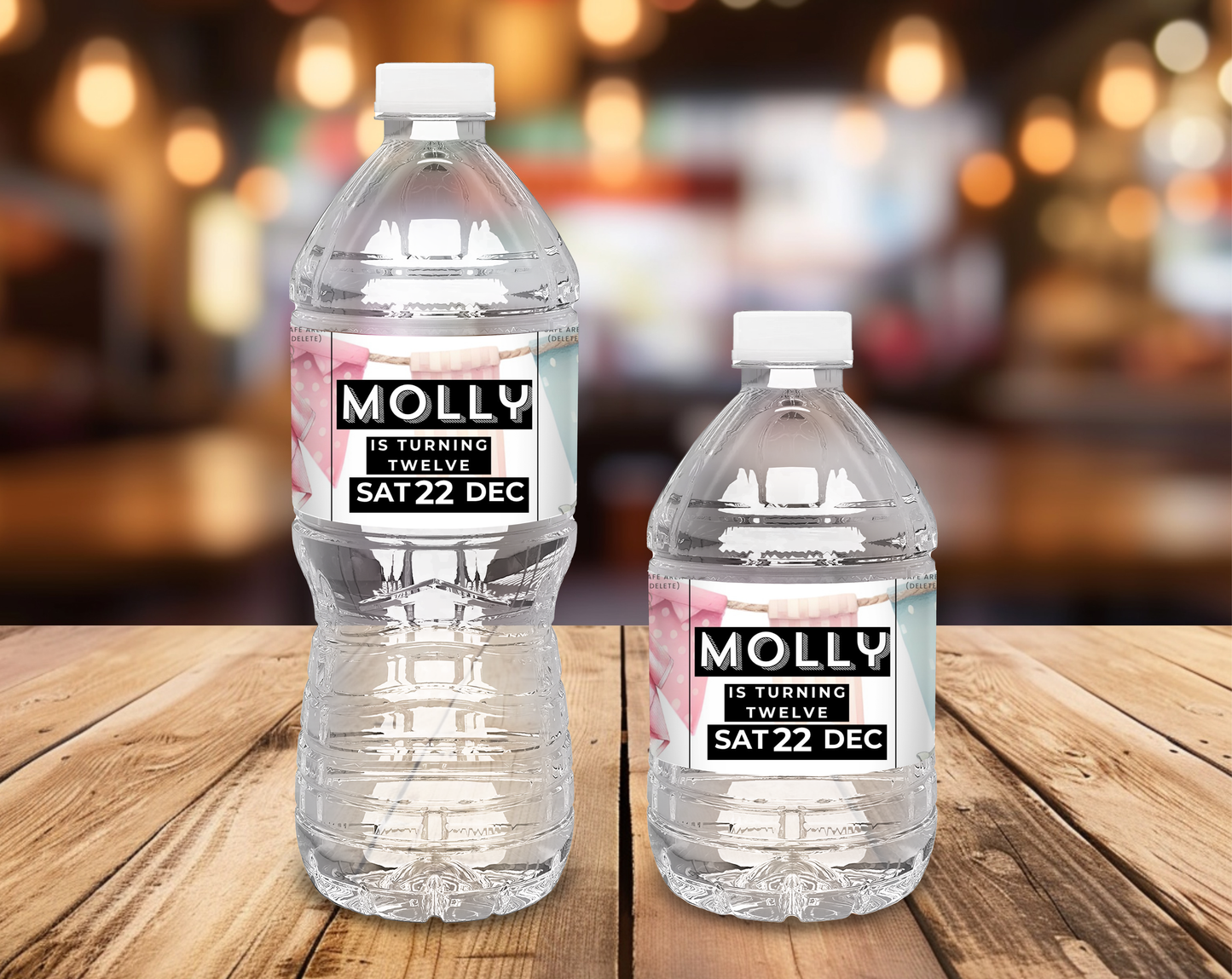 12th Birthday Water Bottle Label