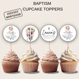 Baptism Cupcake Toppers