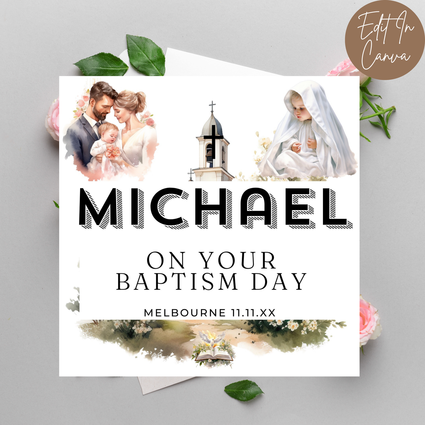 Baptism Day Card