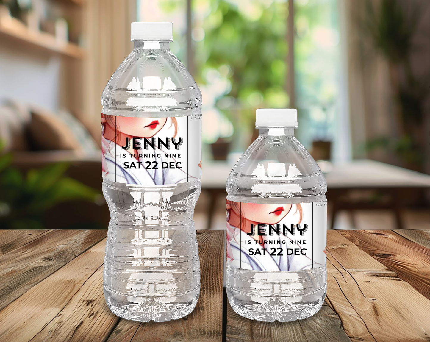 9th Birthday Water Bottle Label