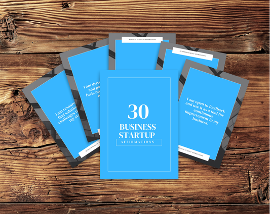 30 Business Startup Affirmation Cards