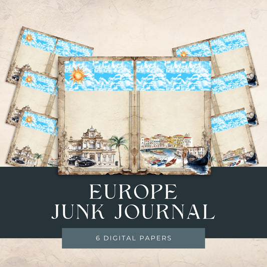 Europe Travel Junk Journal