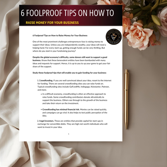 Six Foolproof Tips On How To Raise Money For Your Business