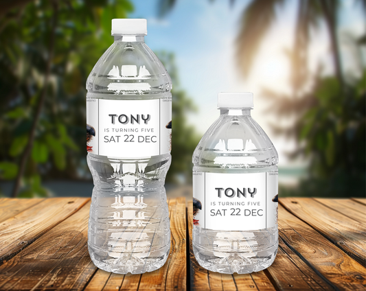5th Birthday Water Bottle Label