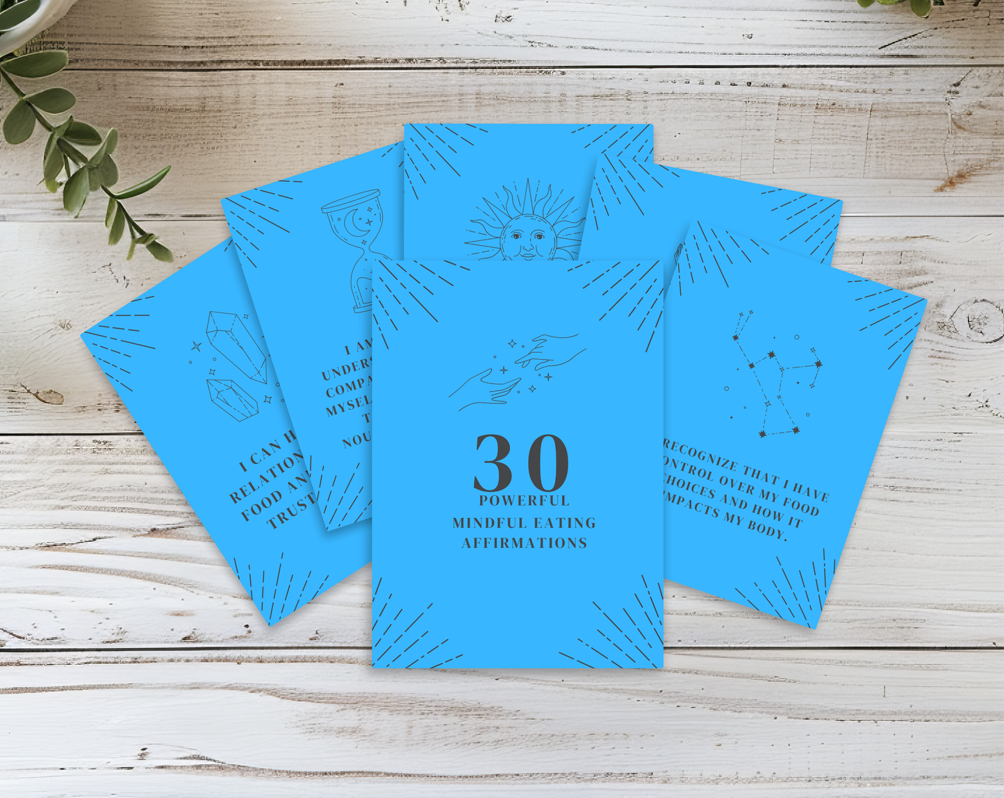 30 Mindful Eating Affirmation Cards