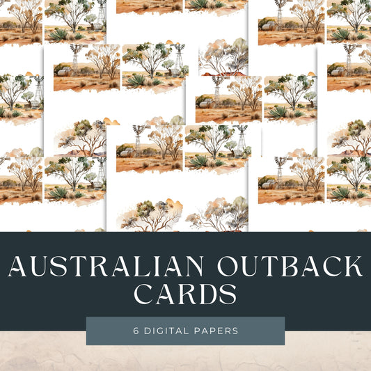 Australian Outback Cards Portrait