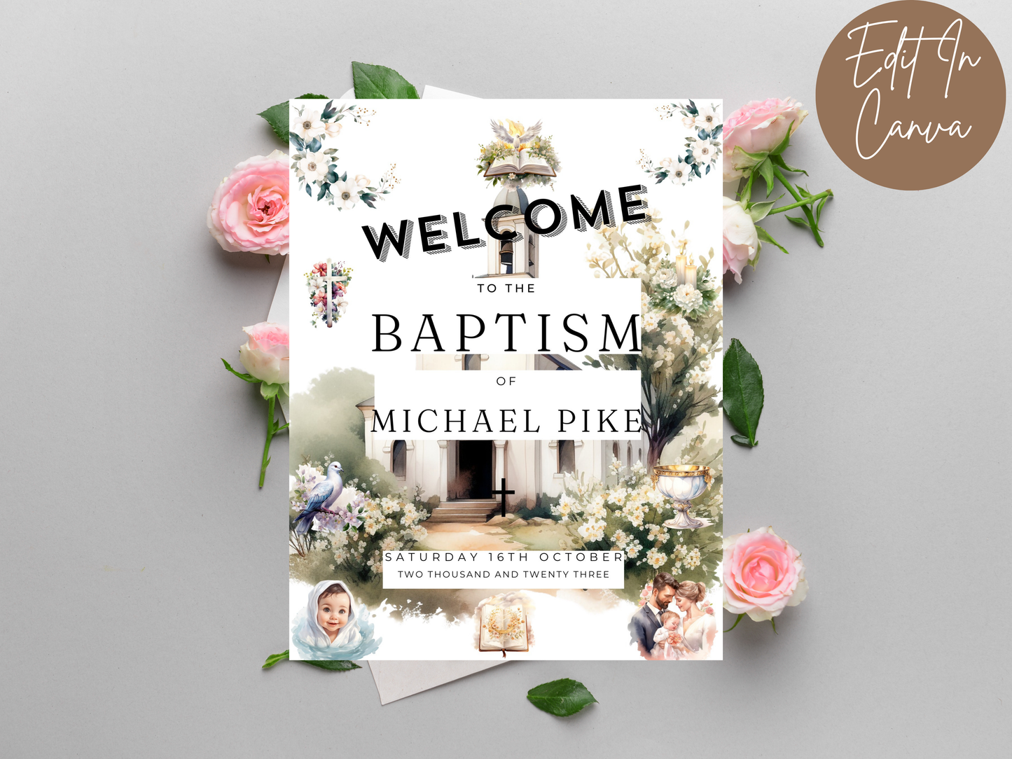 Baptism Welcome Sign