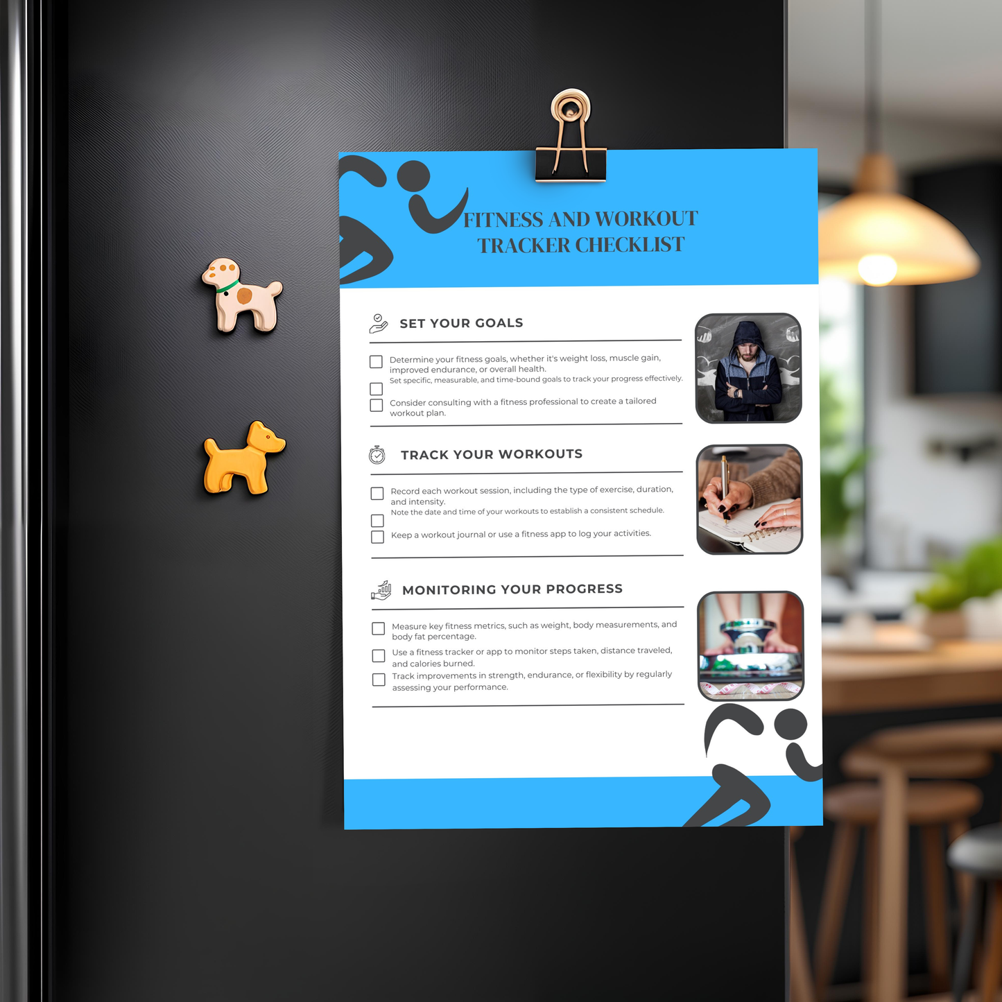 Fitness and Workout Tracker Checklist