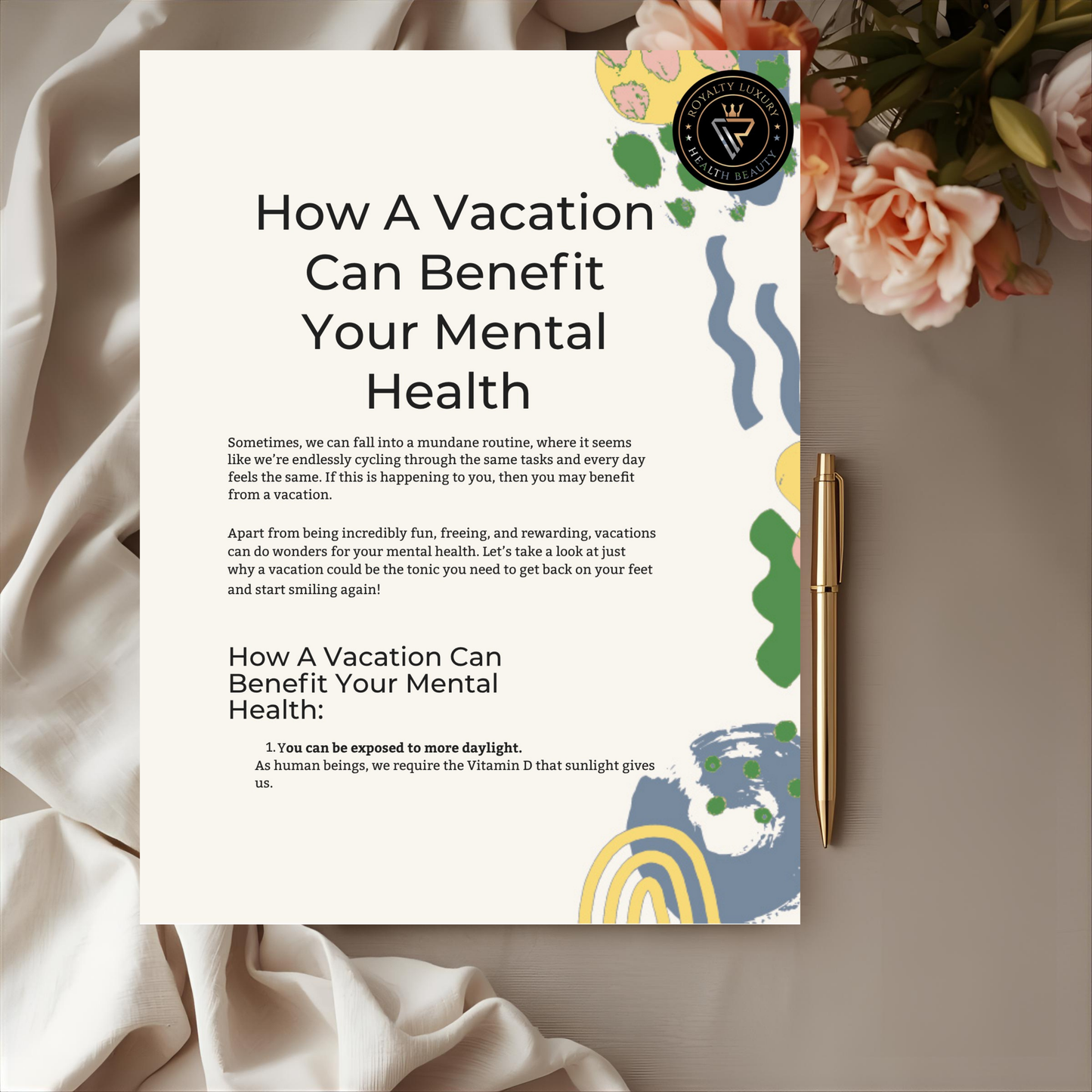 How A Vacation Can Benefit Your Mental Health