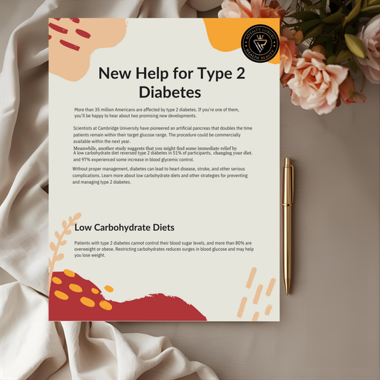 New Help For Type Two Diabetes