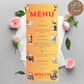 3rd Birthday Menu