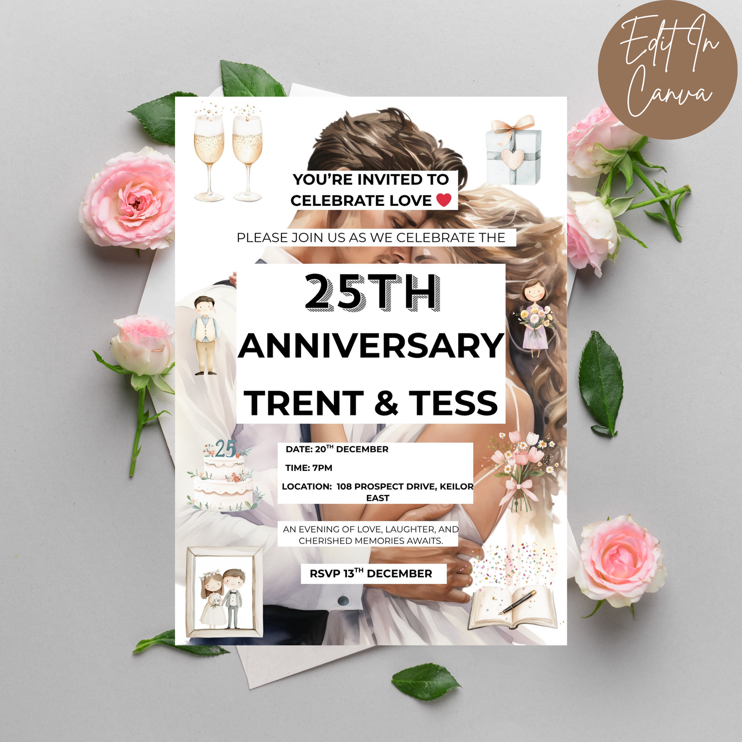 25th Anniversary Invitation