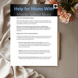 Help For Moms With Middle School Blues