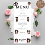 5th Birthday Menu