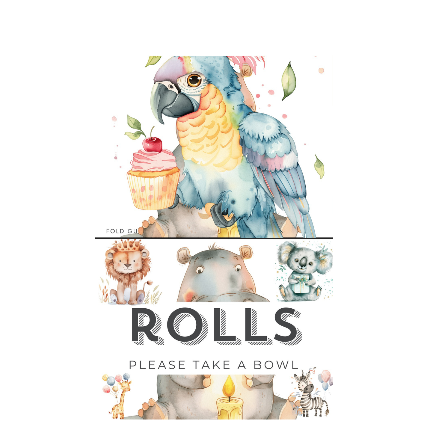 10th Birthday Food Labels