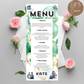 80th Birthday Menu Female