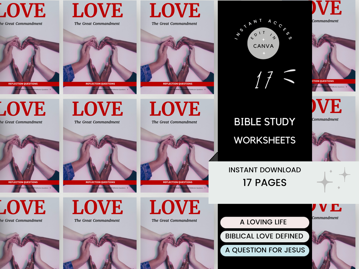 Great Commandment Bible Study Worksheet
