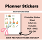 Digital Homeschool Planner Sticker Sheet