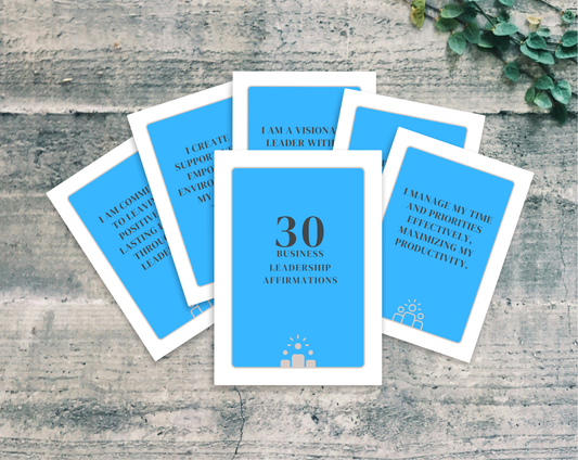 30 Business Leadership Affirmation Cards