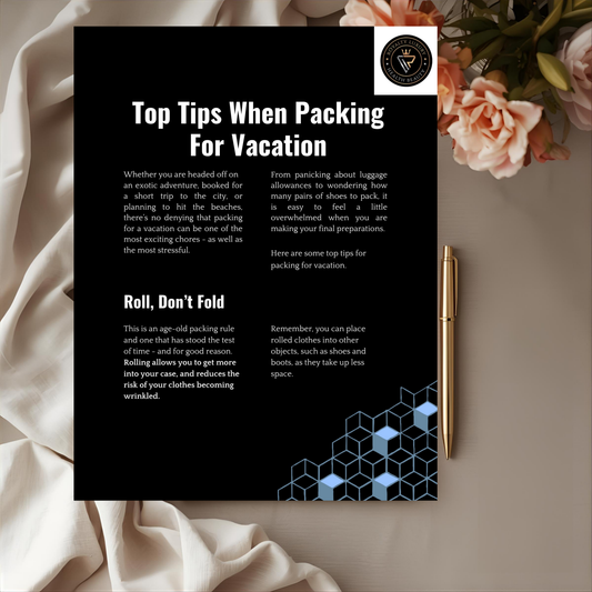 Top Tips When Packing For Vacation