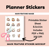 Coffee Digital Sticker Sheets