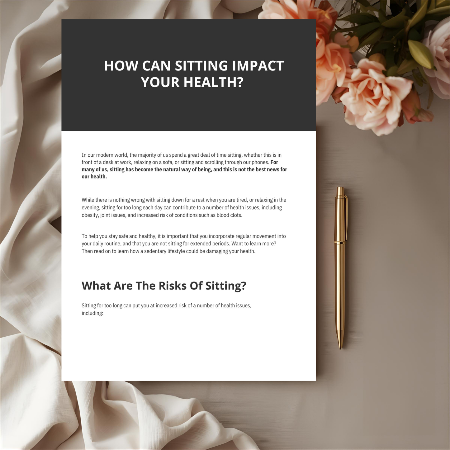 How Can Sitting Impact Your Health