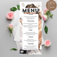 Anniversary Party Menu