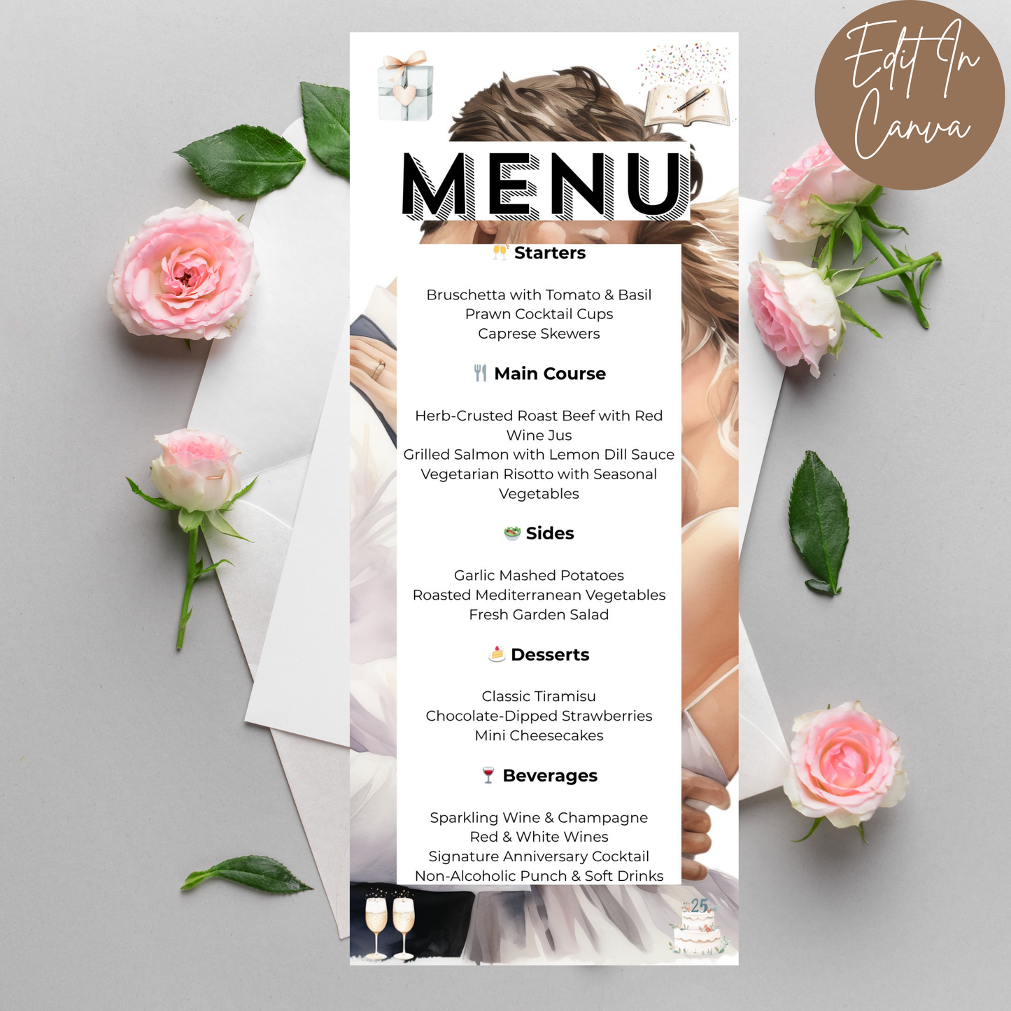 Anniversary Party Menu