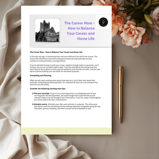 The Career Mom - How To Balance Your Career and Home Life