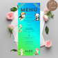 2nd Birthday Menu
