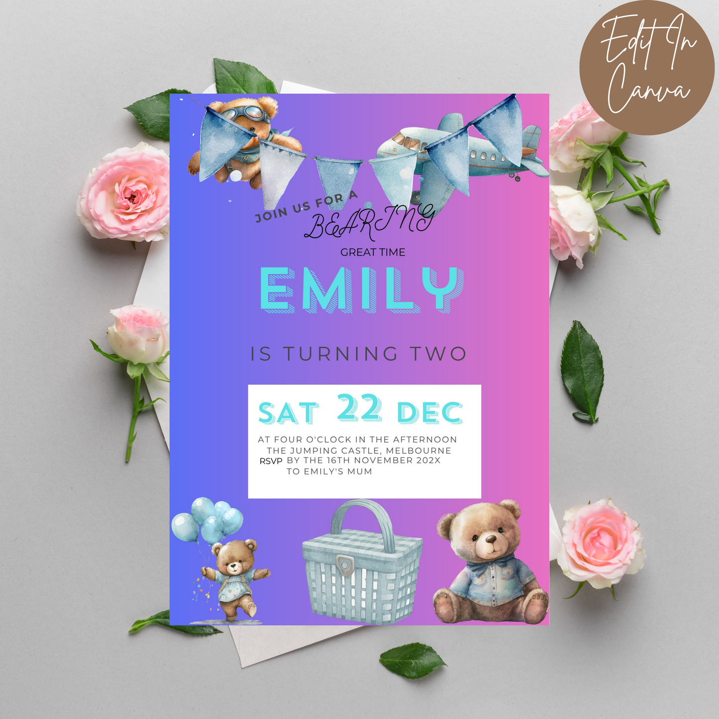 2nd Birthday Invitation Female