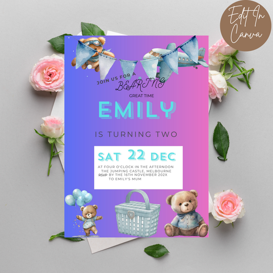 2nd Birthday Invitation Female