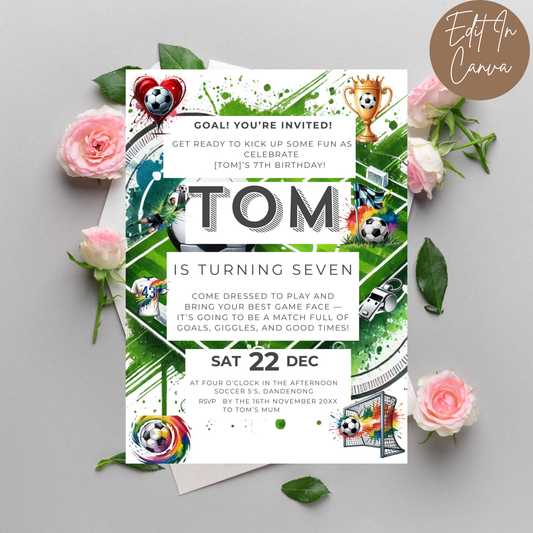 7th Birthday Invitation