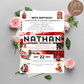 80th Birthday Invitation Male