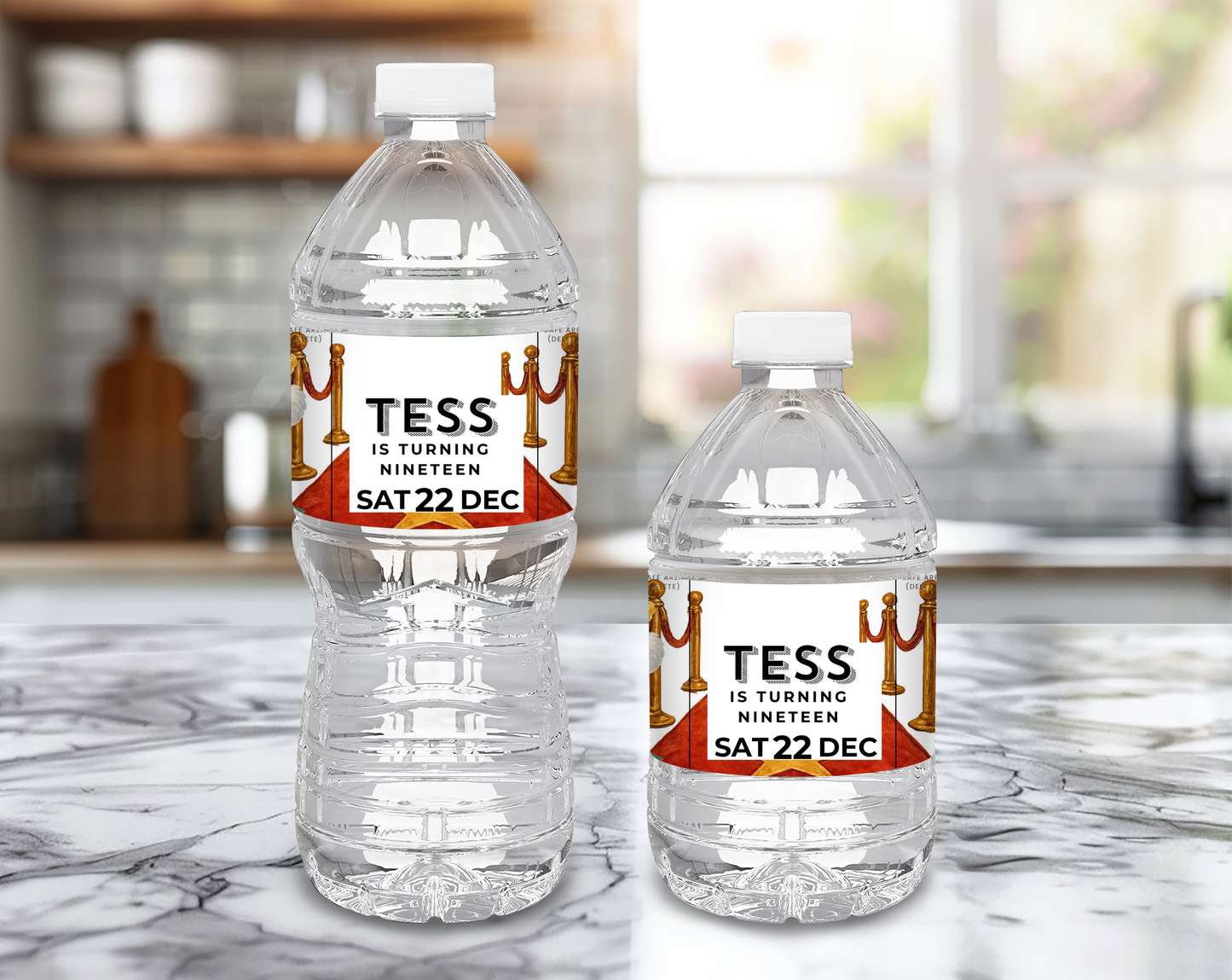 19th Birthday Water Bottle Label