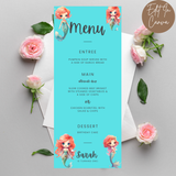1st Birthday Menu