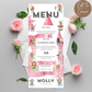 8th Birthday Menu