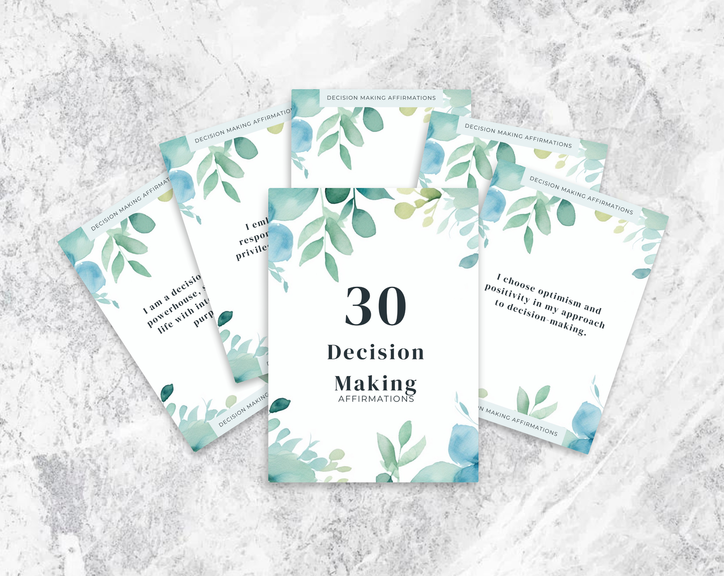 30 Decision Making Affirmation Cards