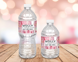 8th Birthday Water Bottle Label Female