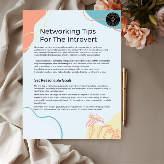 Networking Tips For The Introvert