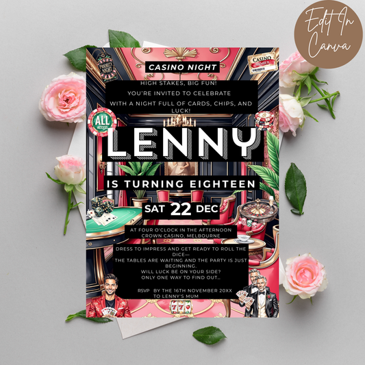 18th Birthday Invitation