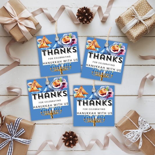 Hanukkah Thank You Tag